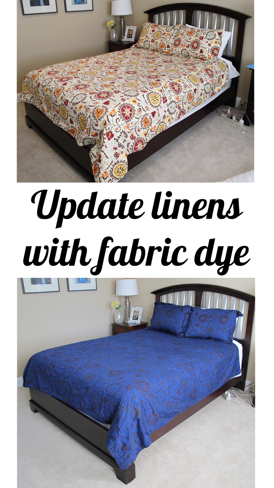 Update Linens with Fabric Dye | bonnieprojects.blogspot.com