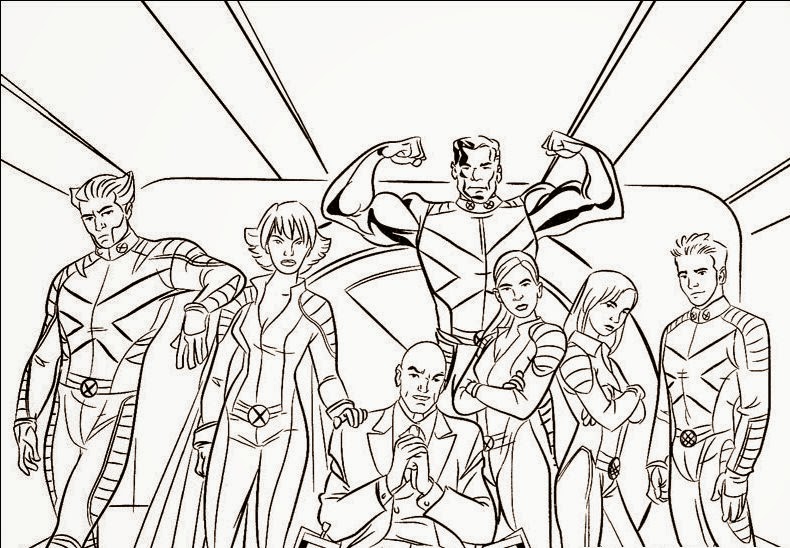Baú da Web: Desenhos do X-Men para Colorir