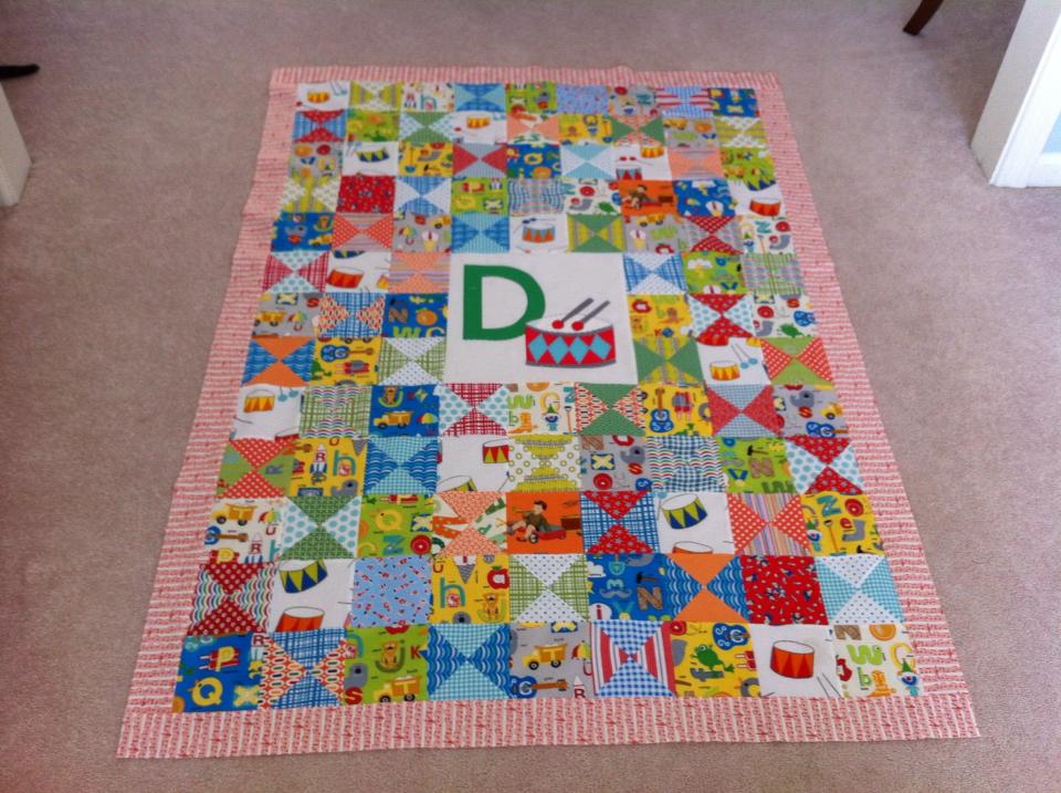 baby burrito quilts A drum quilt for a little drummer boy