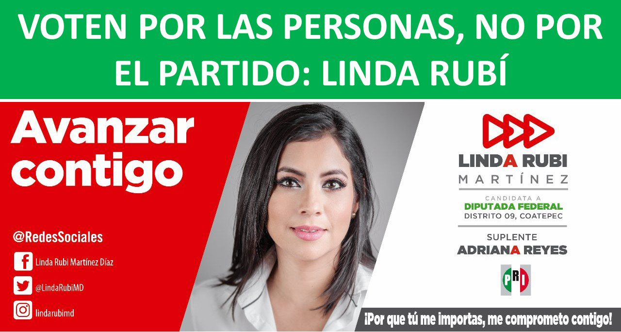 NO POR EL PARTIDO: LINDA RUBÍ