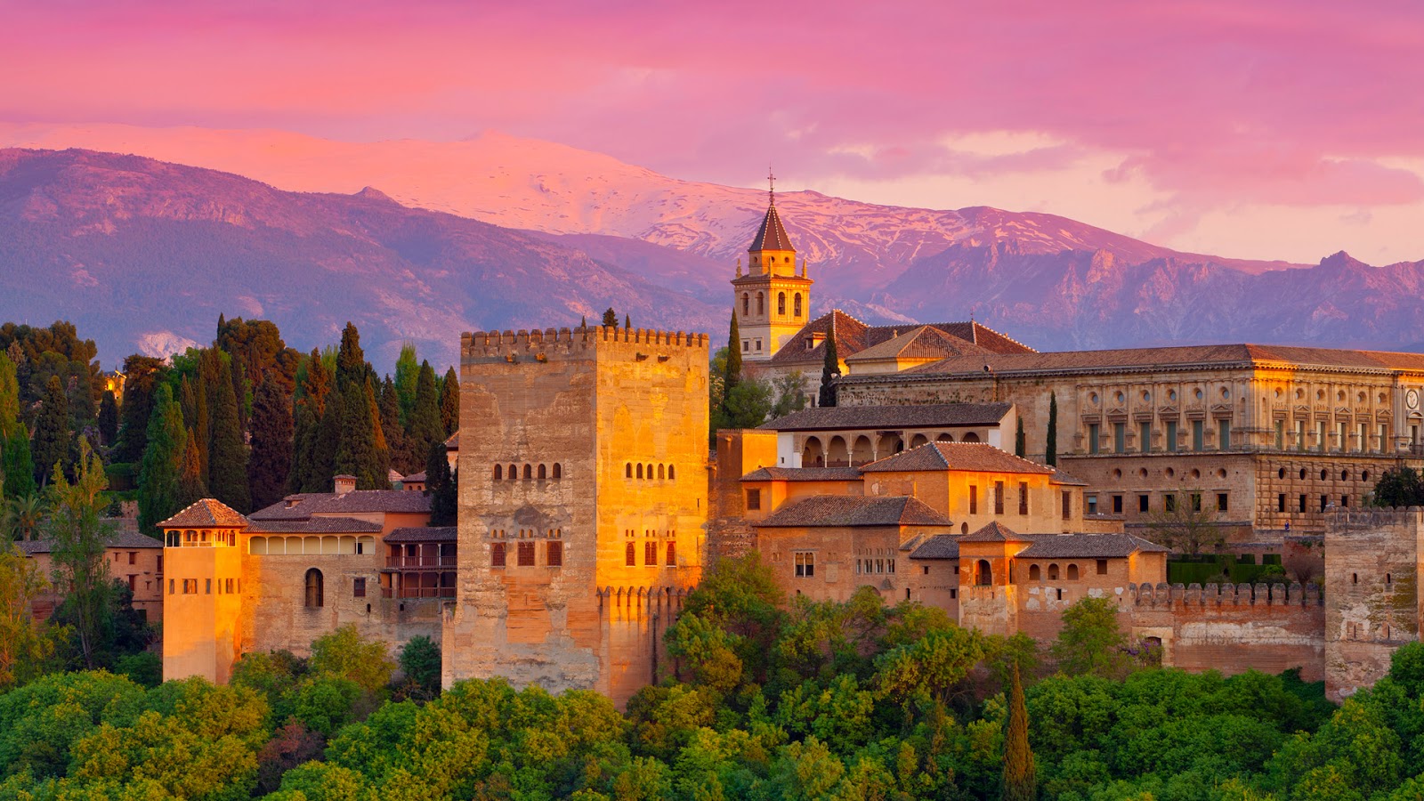 Det mauriske palads, Alhambra, Spanien Det mauriske palads, Alhambra, Spanien