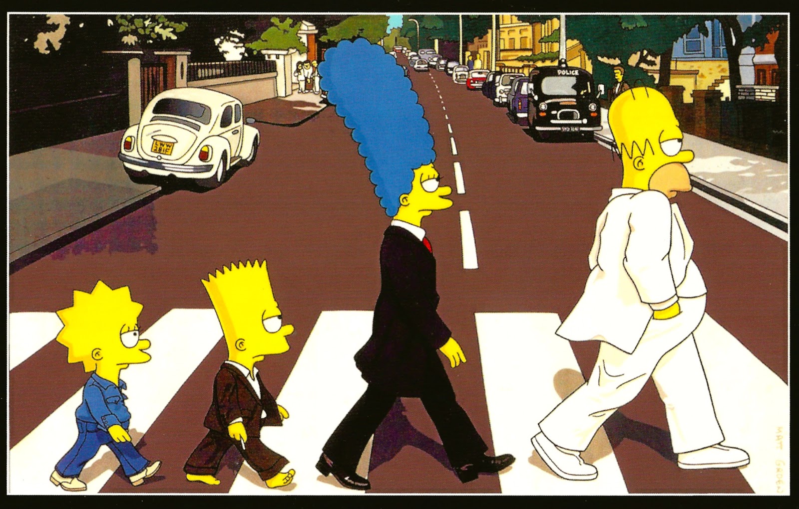 Image result for simpsons letter from the beatles