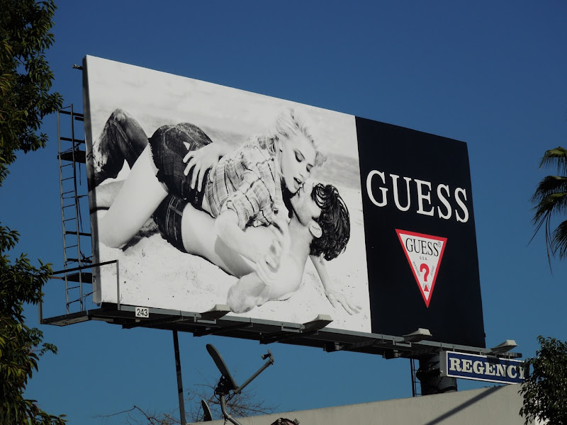 Sexy Guess beach billboard