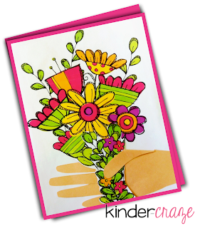 FREE download to create a Bouquet of Flowers class card