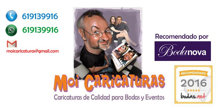 CARICATURAS CÓRDOBA. MOI CARICATURAS BODAS Y EVENTOS. 