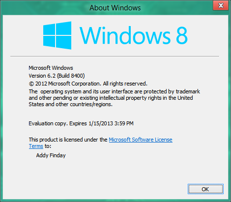 Windows 8 Build 8400 Activator And Timebomb Remover 57