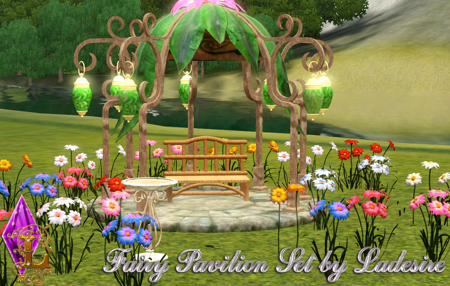 Ladesire's creative corner) The Sims 3 Fairy Pavilon Set by Ladesire