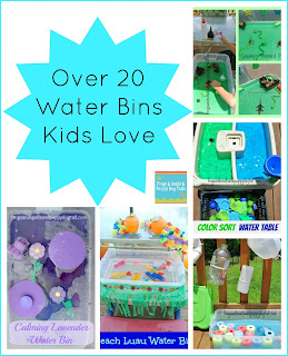 Over 20 Water Bin Play Activities For Kids