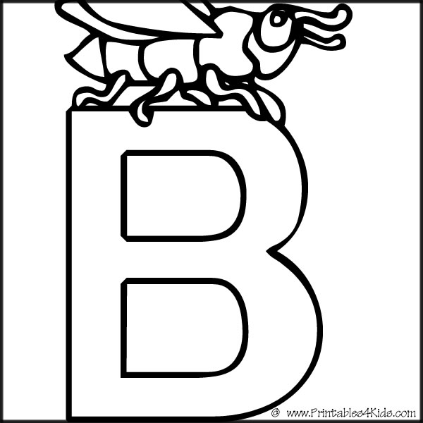 Preschool Letter Coloring Pages