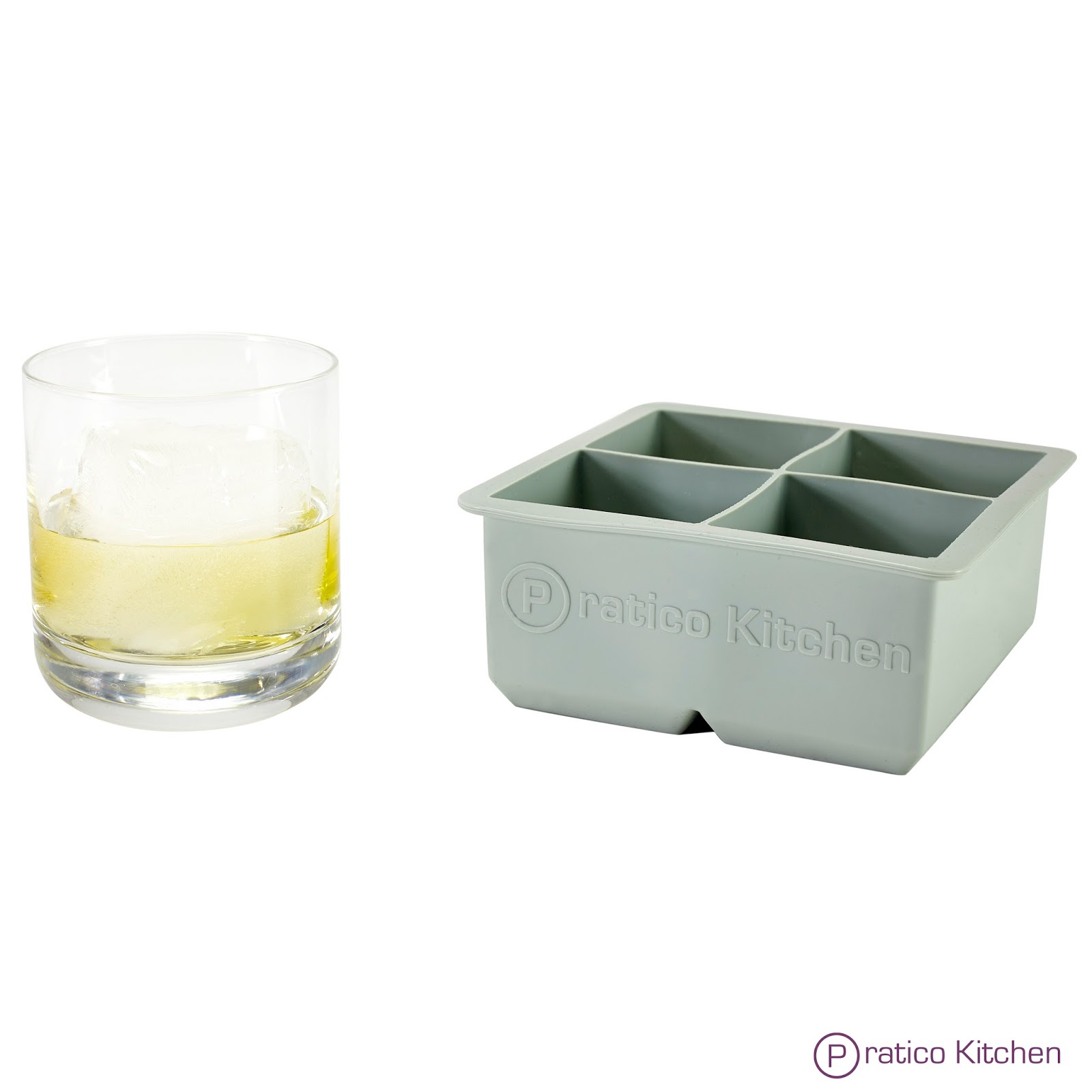 First day of many Large Ice Cube Mold Makes 2.25 Inch Big Ice Cube 