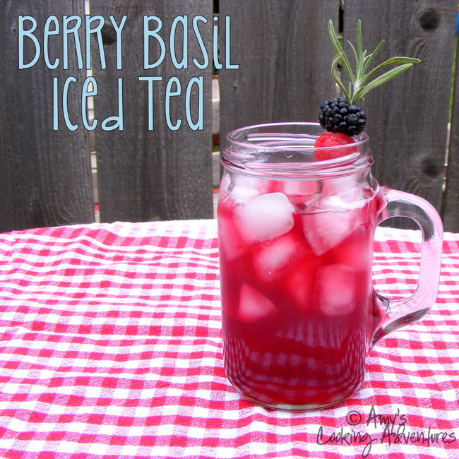 Berry Basil Iced Tea