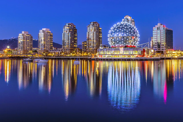 Khung cảnh Canada về đêm Vé máy bay đi Calgary giá rẻ 2