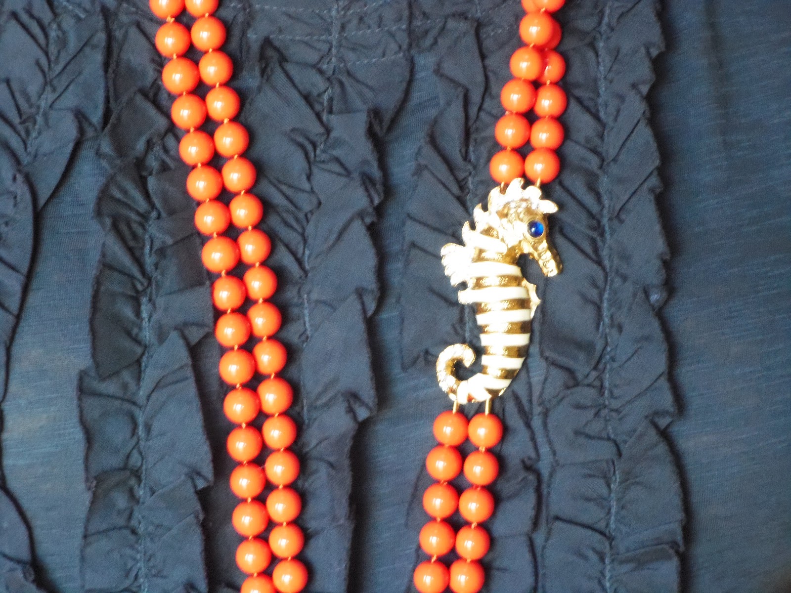jcrewismyfavstore J. Crew DoubleStrand Seahorse Necklace