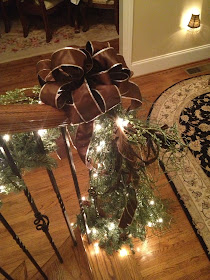 Southern 'n Sassy: Christmas Garland On the Stairs