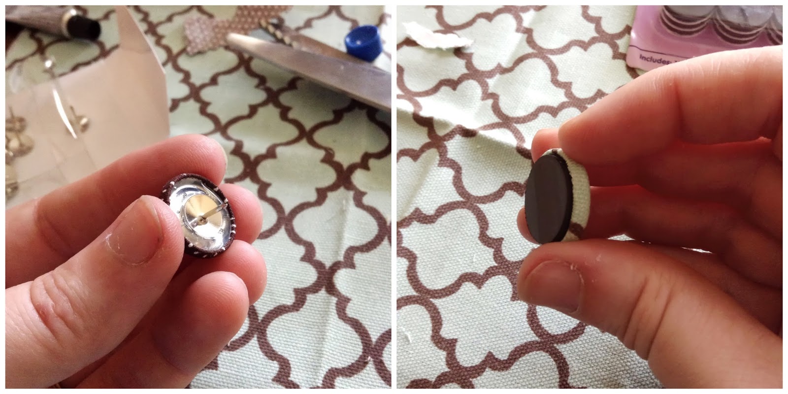 DIY Covered Buttons for Pins and