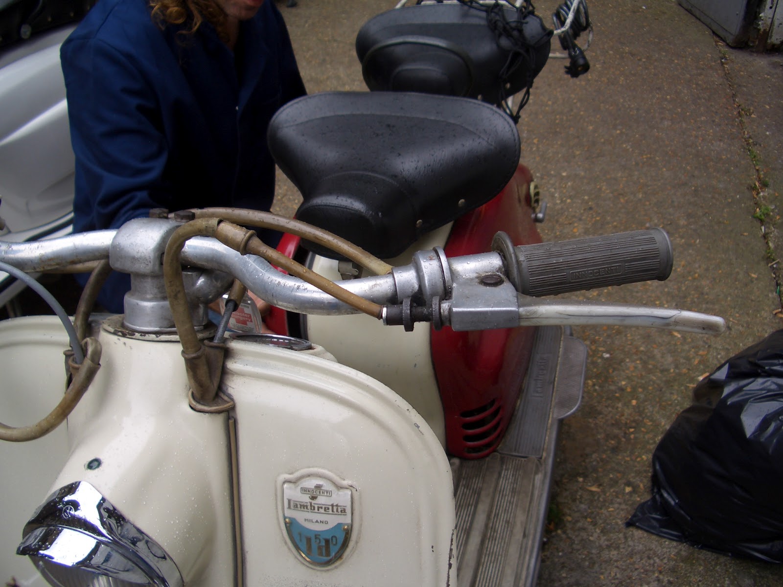 Lambretta LD150 rebuild CONTROL CABLES
