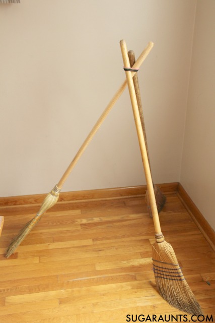 How to make a teepee for indoor play that kids will love for a reading nook or pretend play space. I love it for a sensory calm down space!