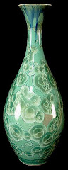 Form and Function - Melstrom Crystaline Glaze Green Vase