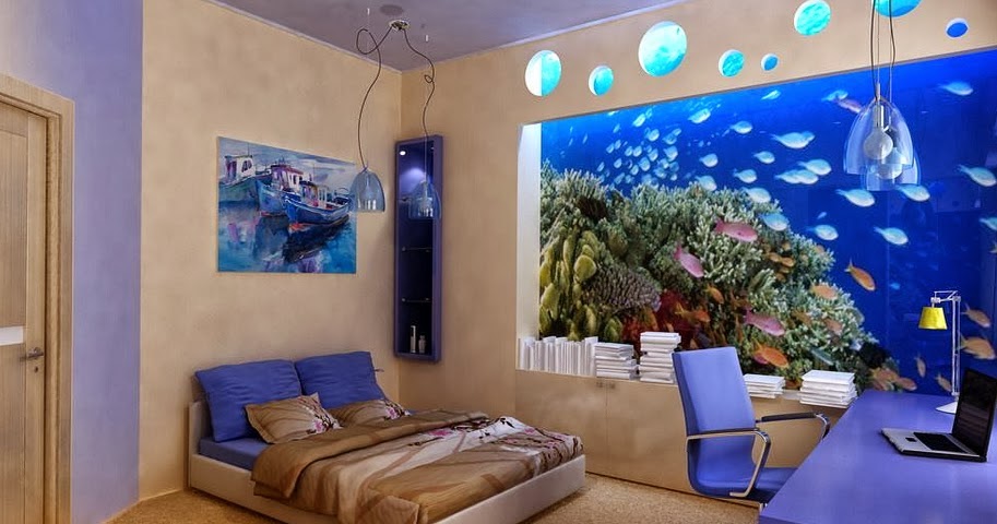 Decorar Interiores con Peceras y Acuarios ~ Diseño y Decoración