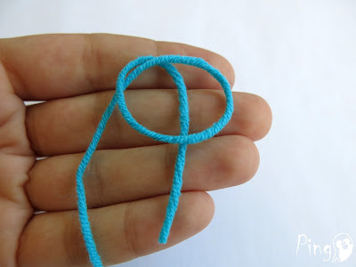 Slip Knot - step by step instruction by Pingo - The Pink Penguin
