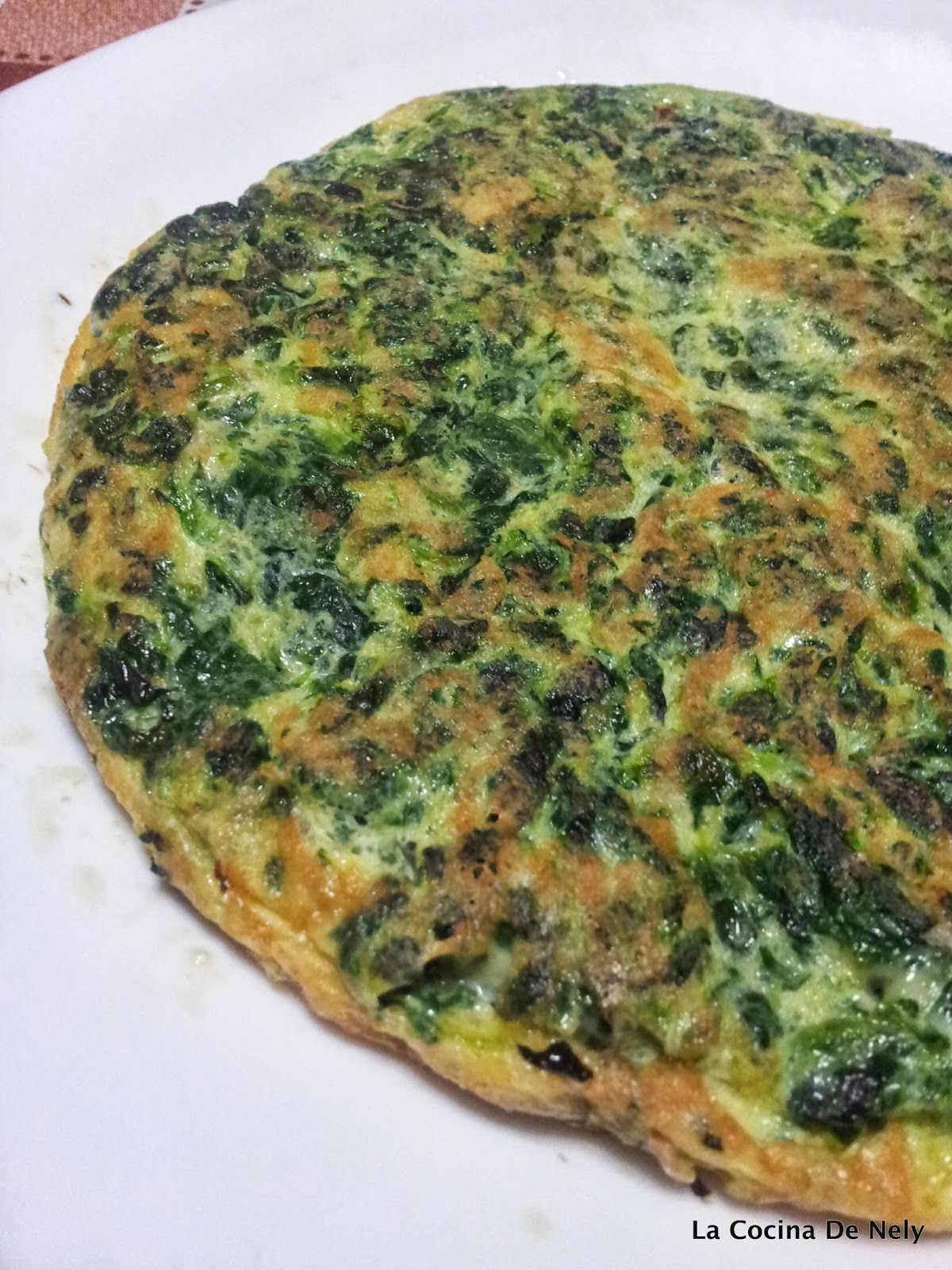 la cocina de nely TORTILLA DE ESPINACAS