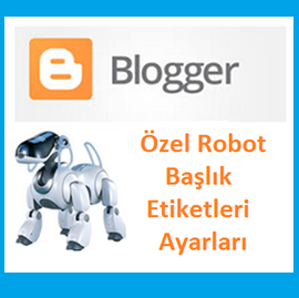Blogger SEO Özel Robot Başlık Etiketleri Ayarları Blogger SEO Özel Robot Başlık Etiketleri Ayarları