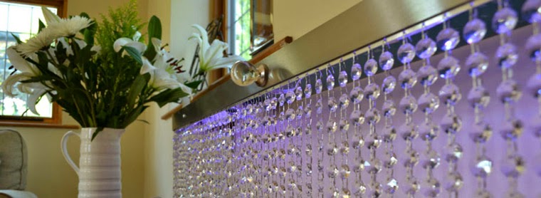 Crystal console tables, shelves and radiator covers