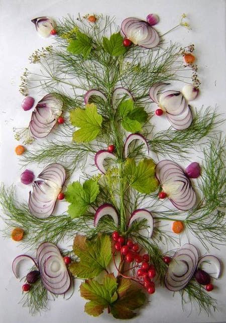 Food art ; beautiful onion