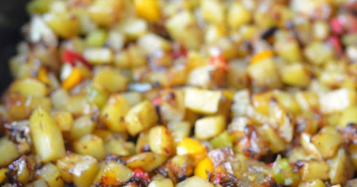 The Savvy Kitchen Peppers and Onions Hash