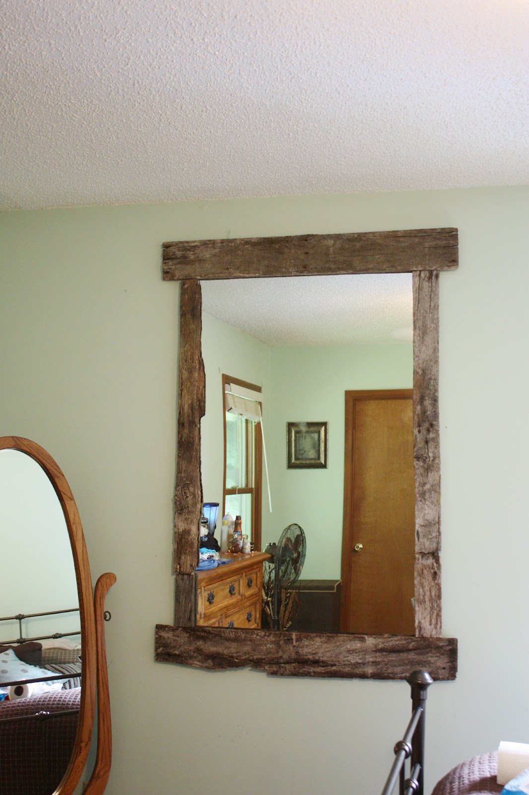 A Day in the Life of One Girl: DIY {Rustic Mirror Frame}