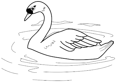 Swan Coloring Pages Printable
