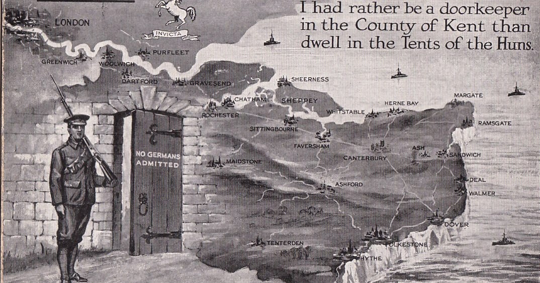 The Frontline WW1 Postcard Kent the Doorway to England