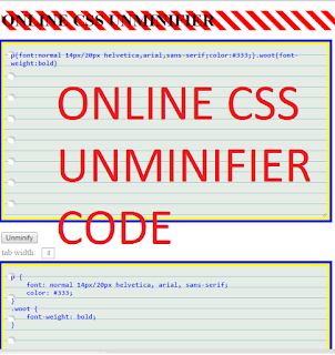 ONLINE-CSS-UNMINIFIER-CODE