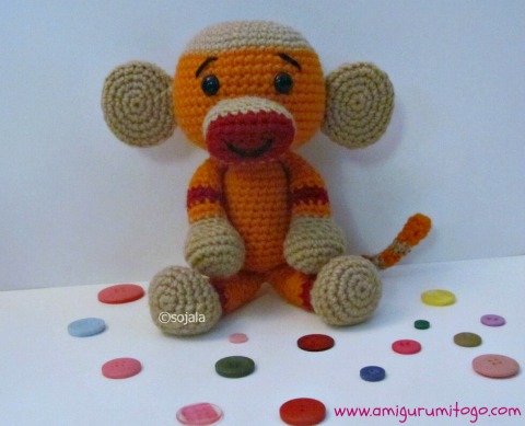 Sock Monkey Free Crochet Pattern ~ Amigurumi To Go