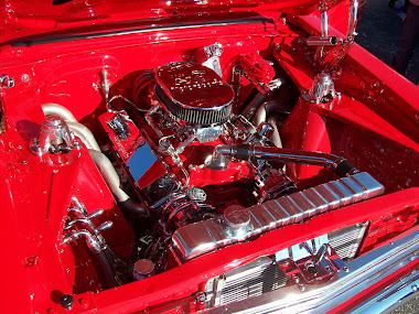 Chevy engine in an old Nova