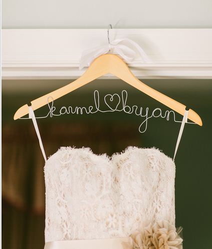 Doleenoted Diy Tutorial Personalized Wedding Dress Hanger