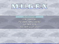 Tela do MUGEN versão 1.0 para Windows Mugen_1.0