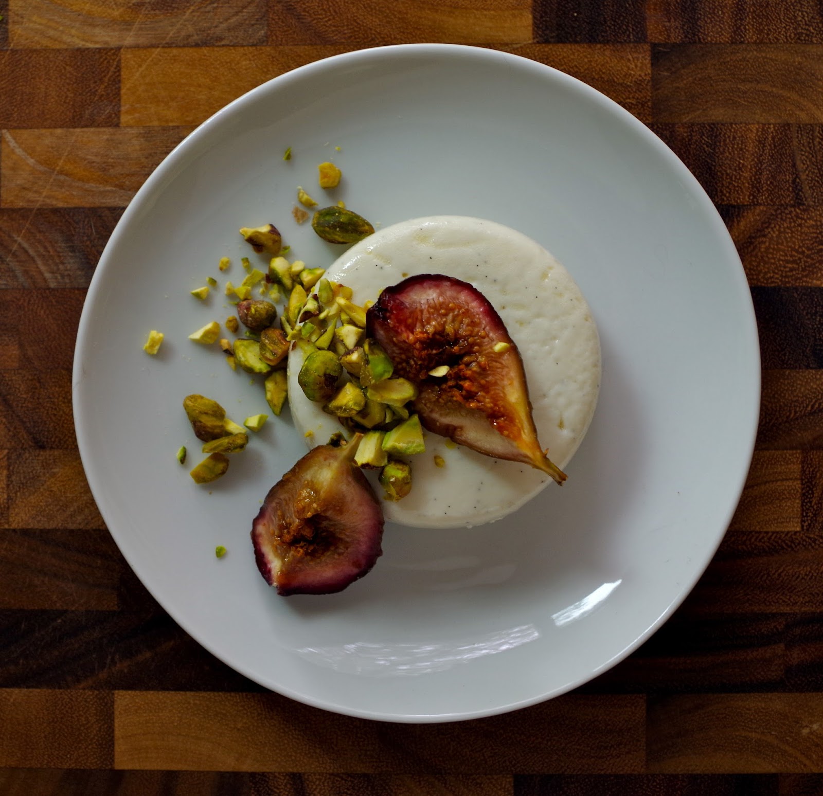 morsels & sauces Goat Cheese Panna Cotta With Roasted Figs
