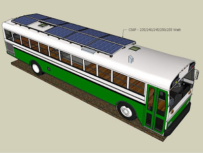 Autobusos que aprofiten l'energia solar