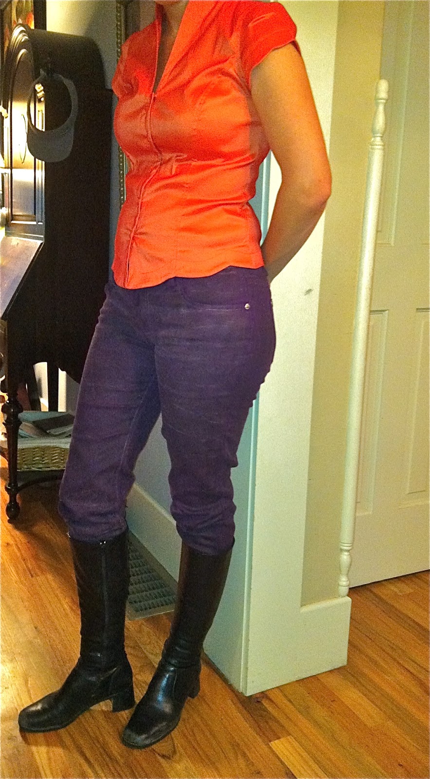 A Marmie Life DIY Waxed Jeans part 2