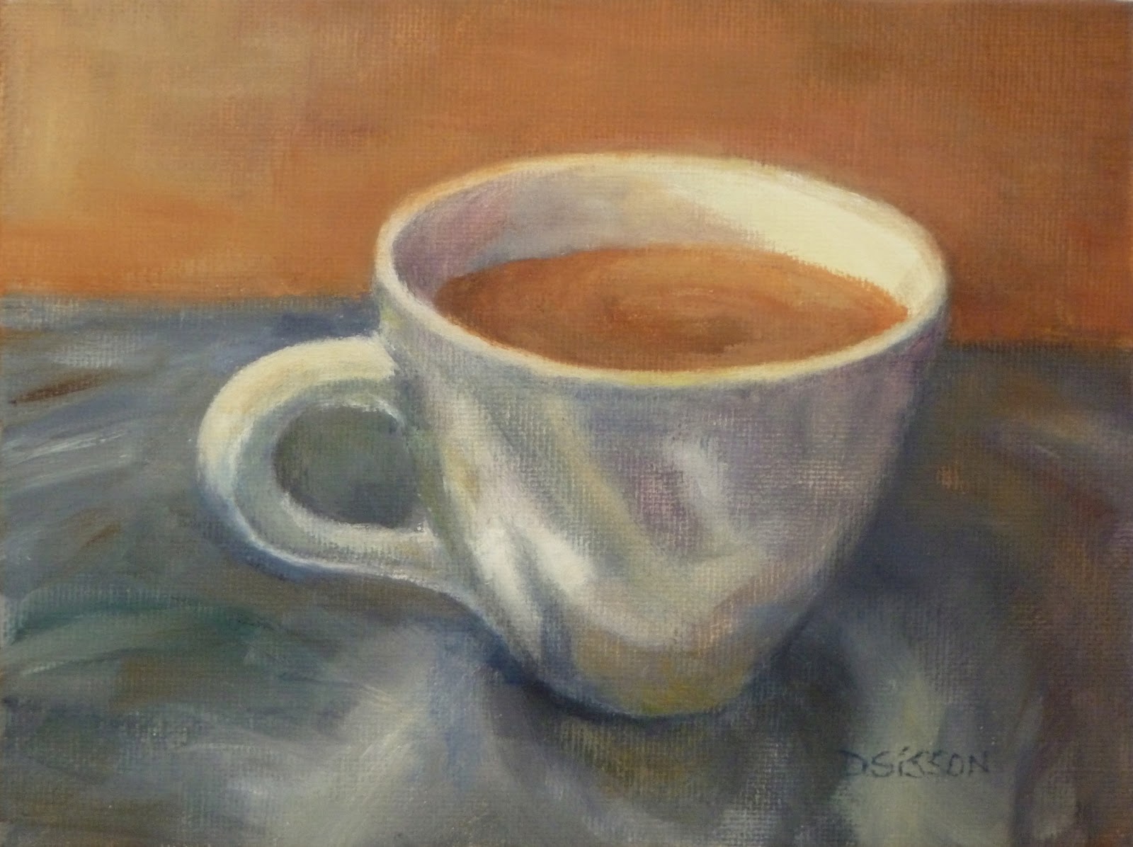 Daily Painting Projects Morning Coffee Oil Painting Kitchen Art Still