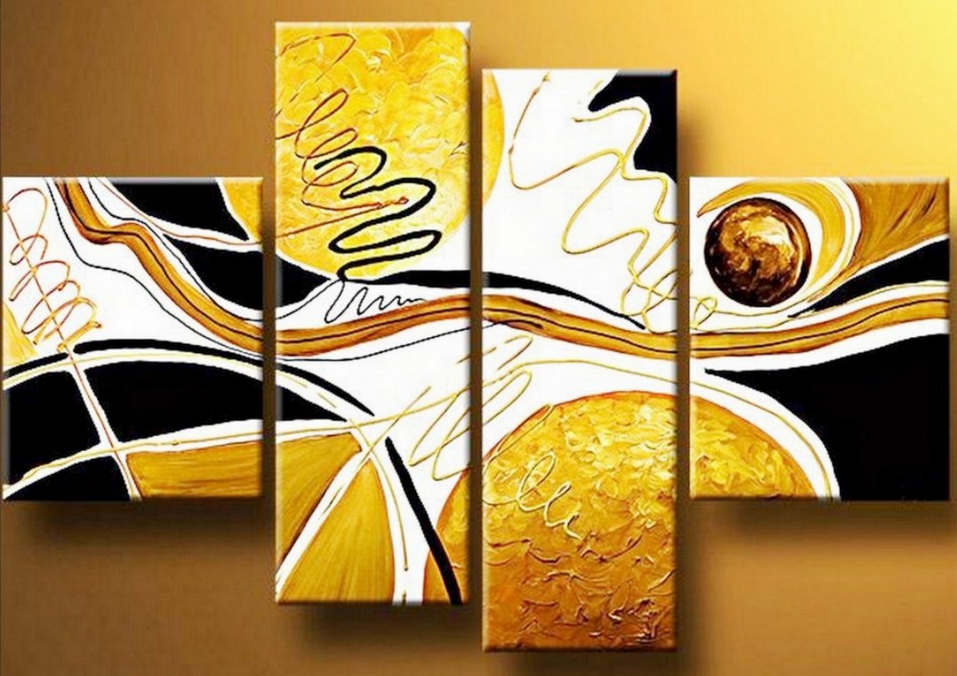 Cuadros-Modernos Pinturas Cuadros Lienzos al Óleo: Cuadros Abstractos Modernos