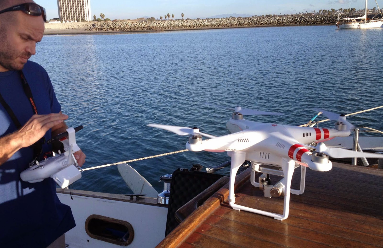 Captain Curran's sailing blog Sailboat drone 101 How to fly a drone from your boat