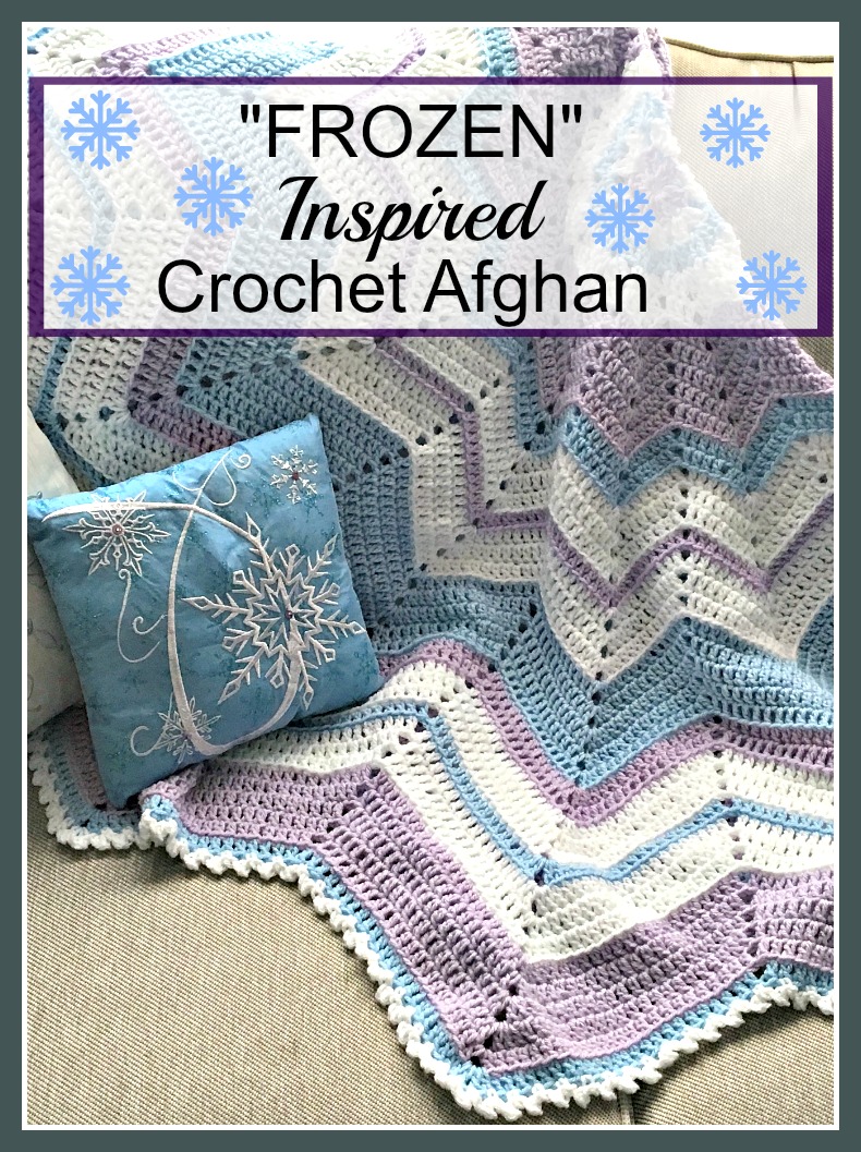 "Frozen" Inspired Crochet Afghan Vintage, Paint and more...