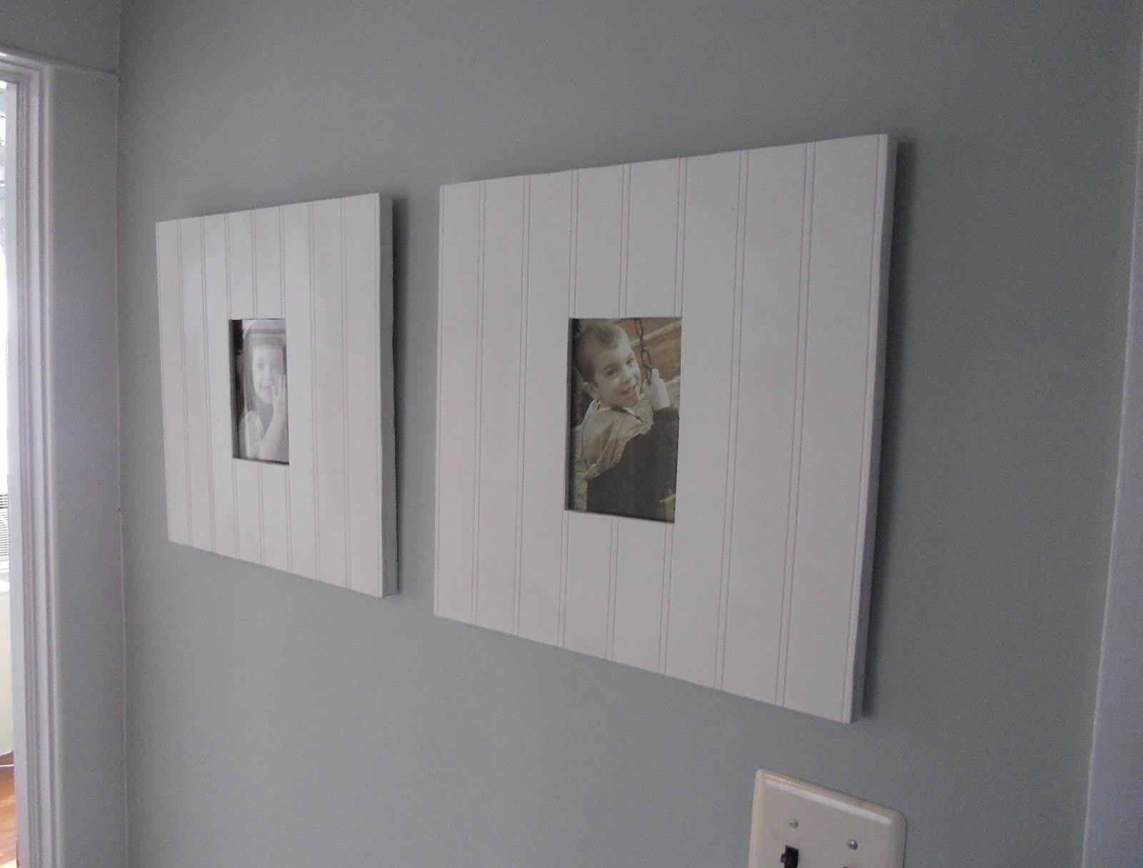 Add Some Country Wainscoting Picture Frames