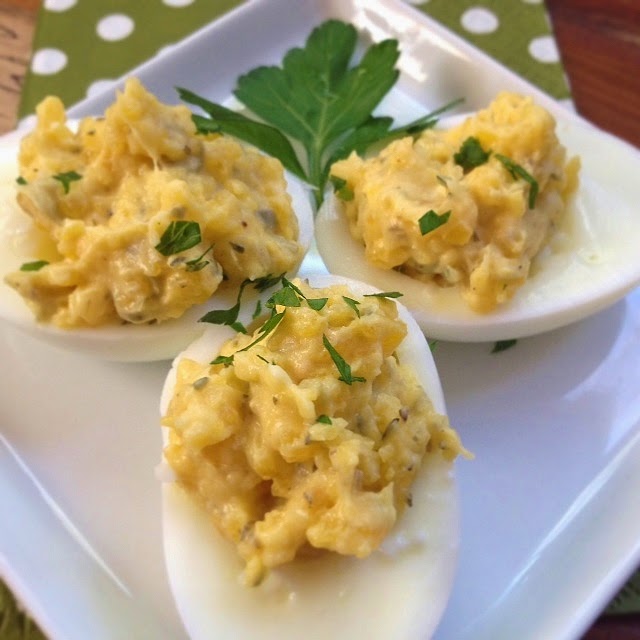 Delish Dish Cooks Dijon Tarragon Devilled Eggs