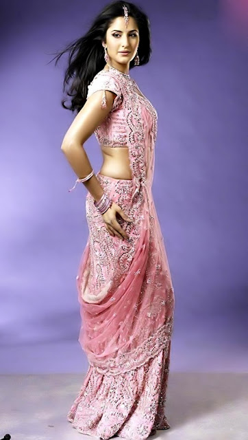 Katrina Kaif Rosy colour in saree image