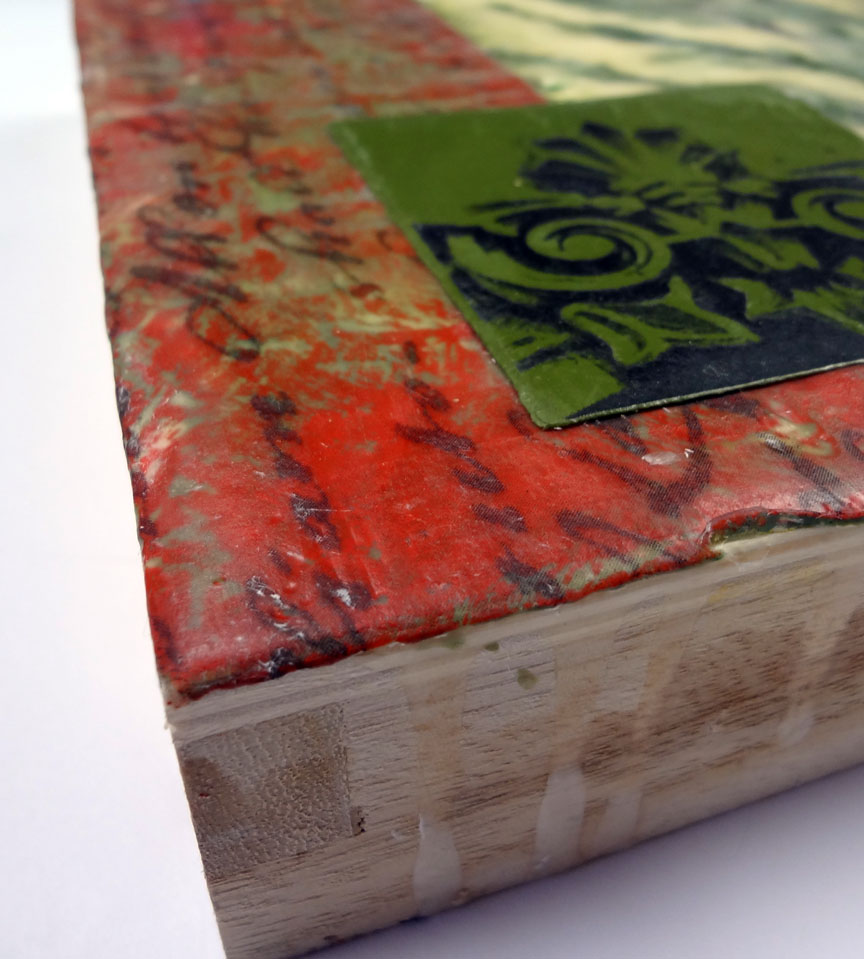 Resin Crafts Envirotex Lite Resin over Encaustic Collage Part One