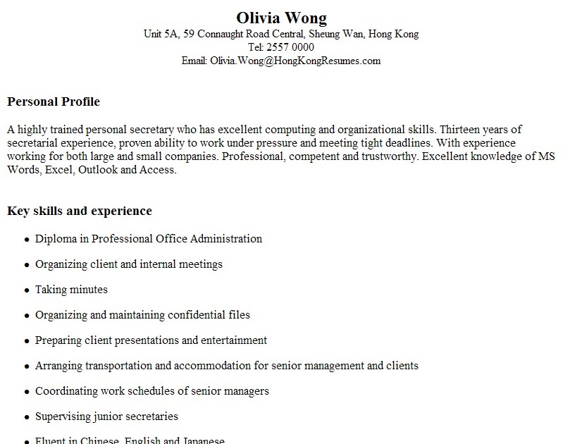 Cv writing service hong kong