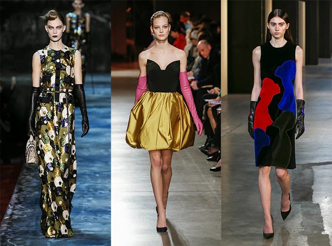 Guantes largos: Marc Jacobs, Oscar de la Renta, Christopher Kane Guantes largos: Marc Jacobs, Oscar de la Renta, Christopher Kane